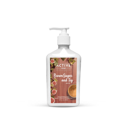 Image of ACTIV8 HEMP Lotion – Brown Sugar and Fig – 250mg HEMP OIL