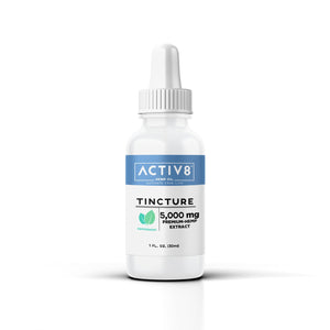 ACTIV8 Hemp Tincture (325mg, 1,000mg and 2,500mg, 5,000mg and 10,000mg of Hemp Oil)