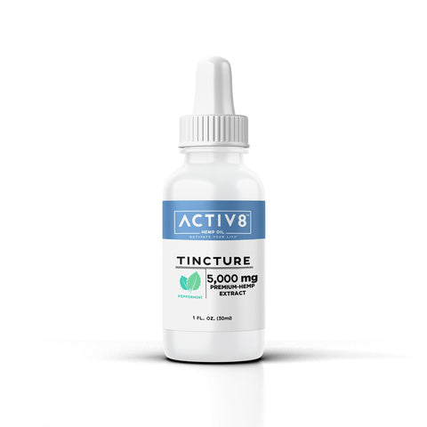 Image of ACTIV8 Hemp Tincture (325mg, 1,000mg and 2,500mg, 5,000mg and 10,000mg of Hemp Oil)